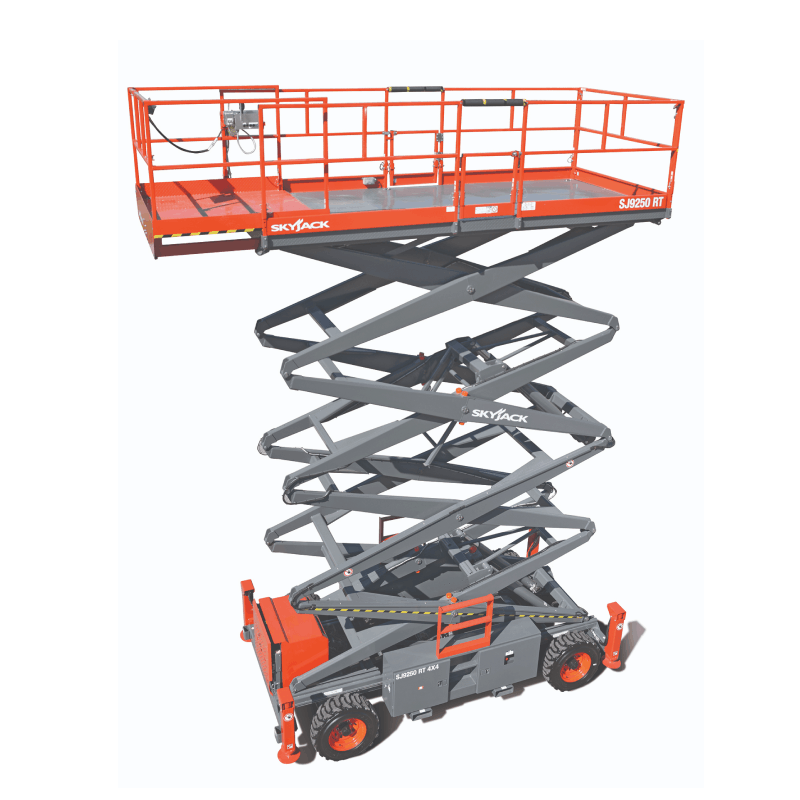 ストーク T2 ラージシャンク Skyjack SJ9250 Hire | 17.2m Rough Terrain Scissor Lift | X-Hire